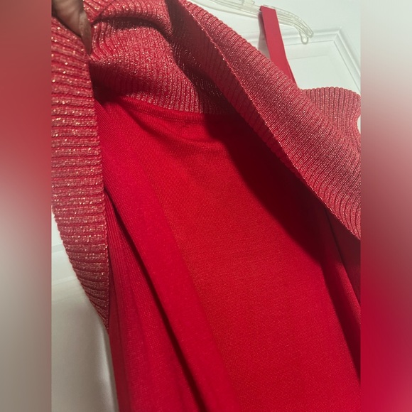 Red Sweater Dress - Picture 7 of 8